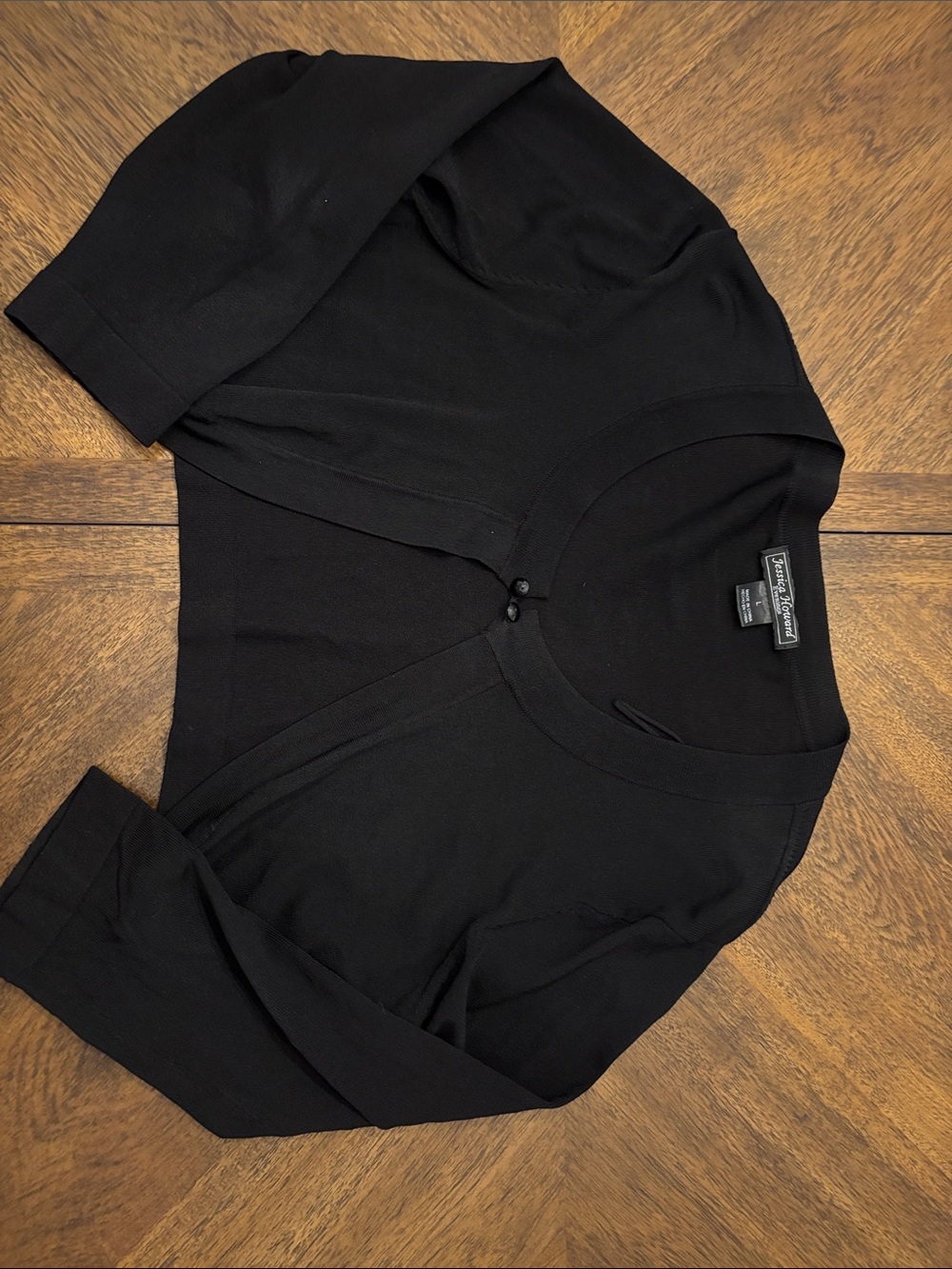 Jessica Howard Black Cropped Bolero Cardigan